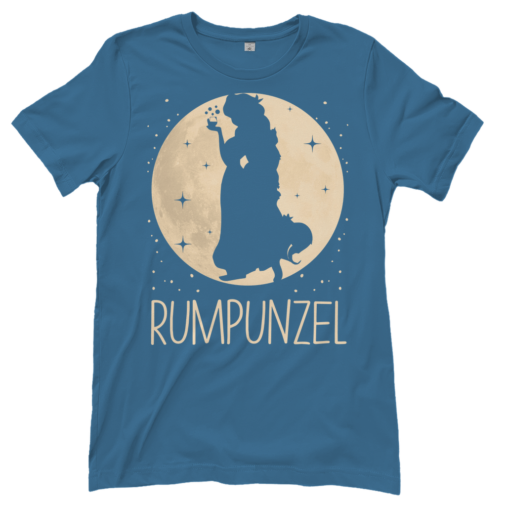 Mond Prinzessin - Rumpunzel - Damenshirt Stone Blue