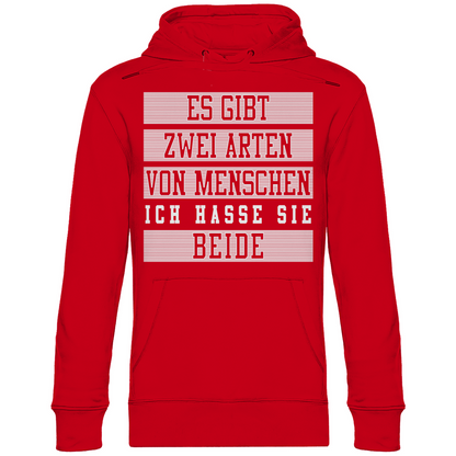 Es gibt zwei Arten von Menschen - Unisex Hoodie Red