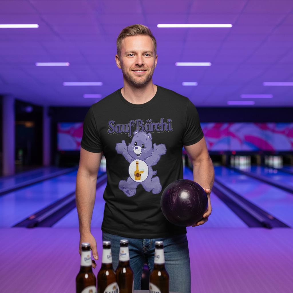 Sauf Bärchi - Glücksbärchi - Herren Shirt