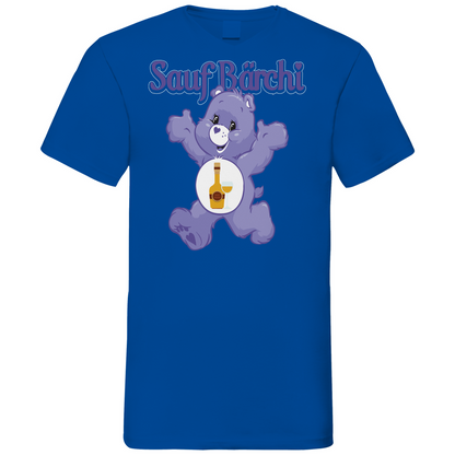 Sauf Bärchi - Glücksbärchi - Herren V-Neck Shirt Royal Blue