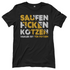 Saufen Ficken Kotzen Radler ist für Fotzen - Damenshirt Black