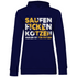 Saufen Ficken Kotzen Radler ist für Fotzen - Damen Hoodie Navy Blue