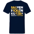 Saufen Ficken Kotzen Radler ist für Fotzen - Herren V-Neck Shirt Navy