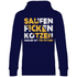 Saufen Ficken Kotzen Radler ist für Fotzen - Unisex Hoodie Navy Blue