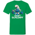 Saufi Schlumpf Grafik - Herren V-Neck Shirt Kelly Green