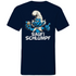 Saufi Schlumpf Grafik - Herren V-Neck Shirt Navy
