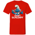 Saufi Schlumpf Grafik - Herren V-Neck Shirt Red