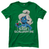 Saufi Schlumpfine Grafik - Damenshirt Kelly Green