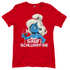 Saufi Schlumpfine Grafik - Damenshirt Red