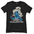 Saufi Schlumpfine Grafik - Damenshirt Black