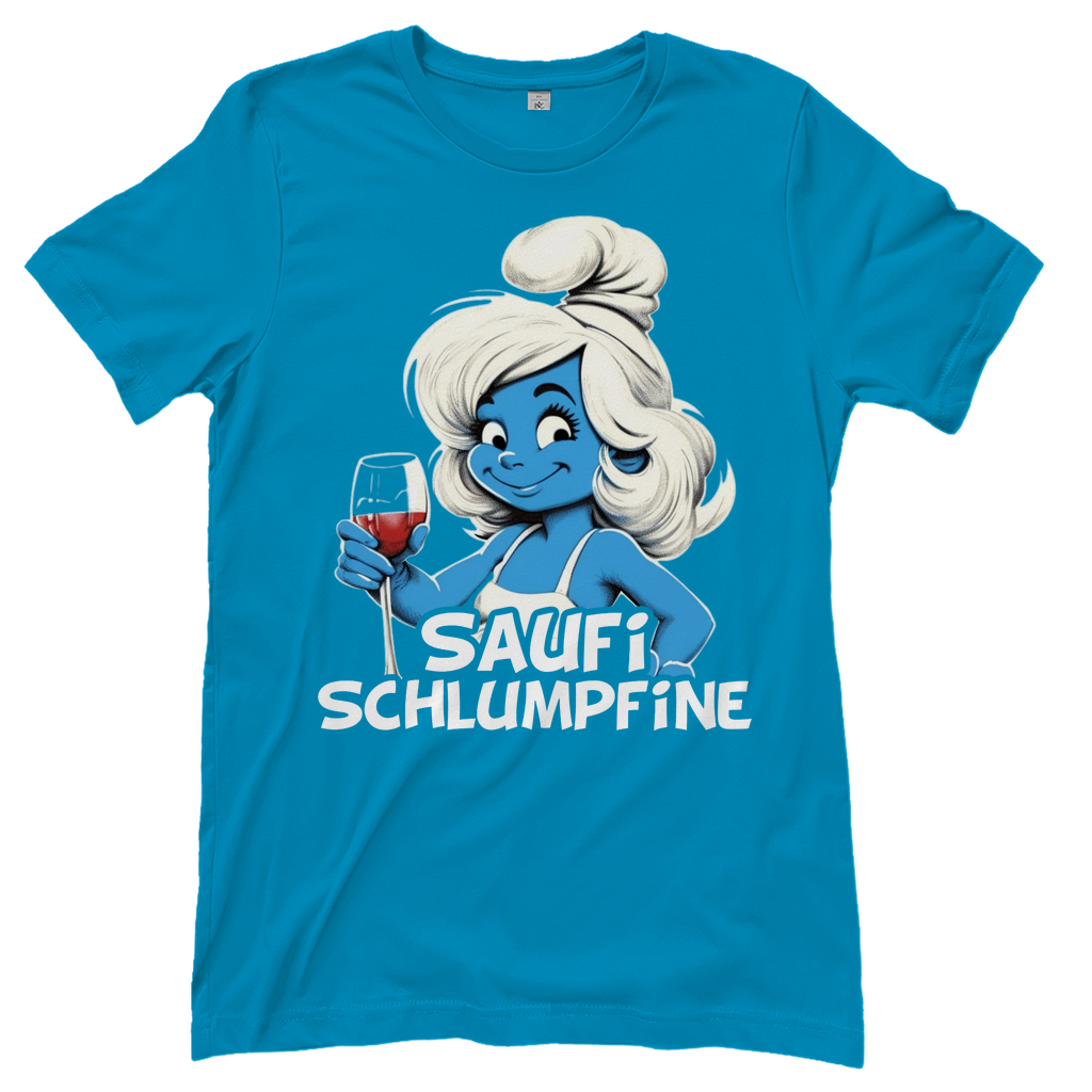 Saufi Schlumpfine Grafik - Damenshirt Atoll