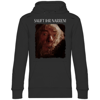 Sauft ihr Narren! Der Herr der Ringe Gandalf - Unisex Hoodie Black