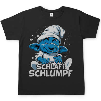 Schlafi Schlumpf Grafik - Herren Shirt Black