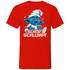 Schlafi Schlumpf Grafik - Herren V-Neck Shirt Red