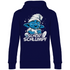 Schlafi Schlumpf Grafik - Unisex Hoodie Navy Blue