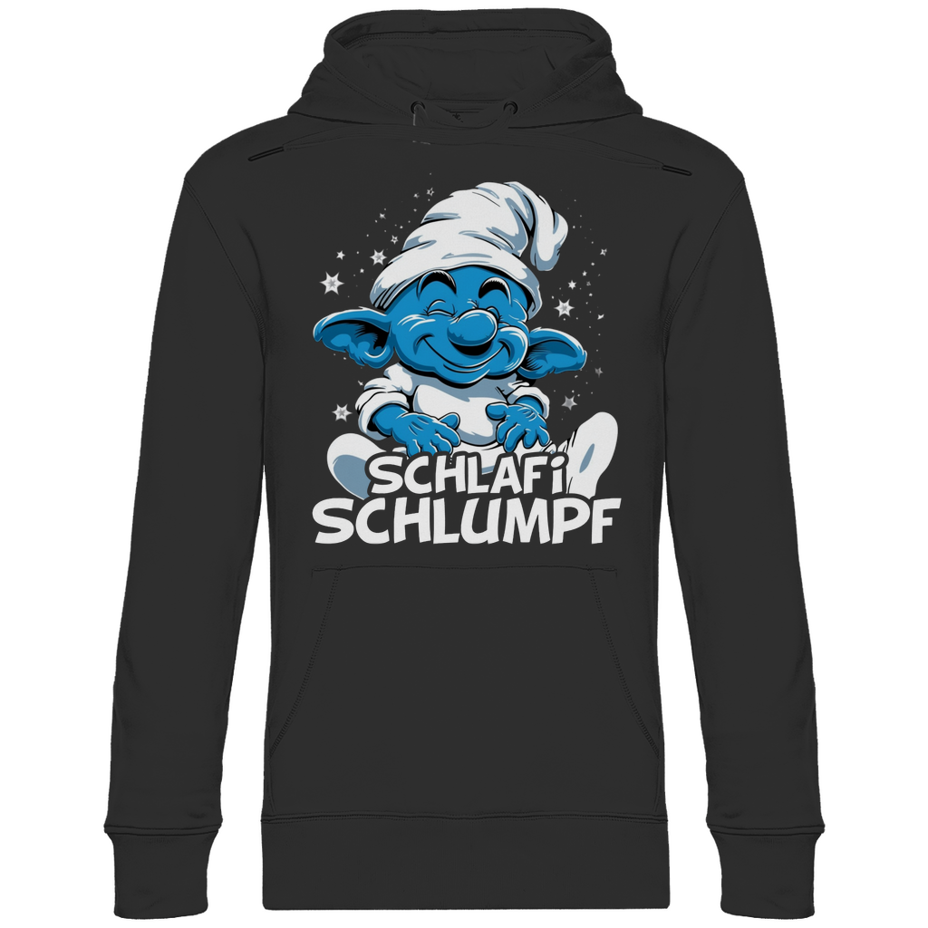 Schlafi Schlumpf Grafik - Unisex Hoodie Black