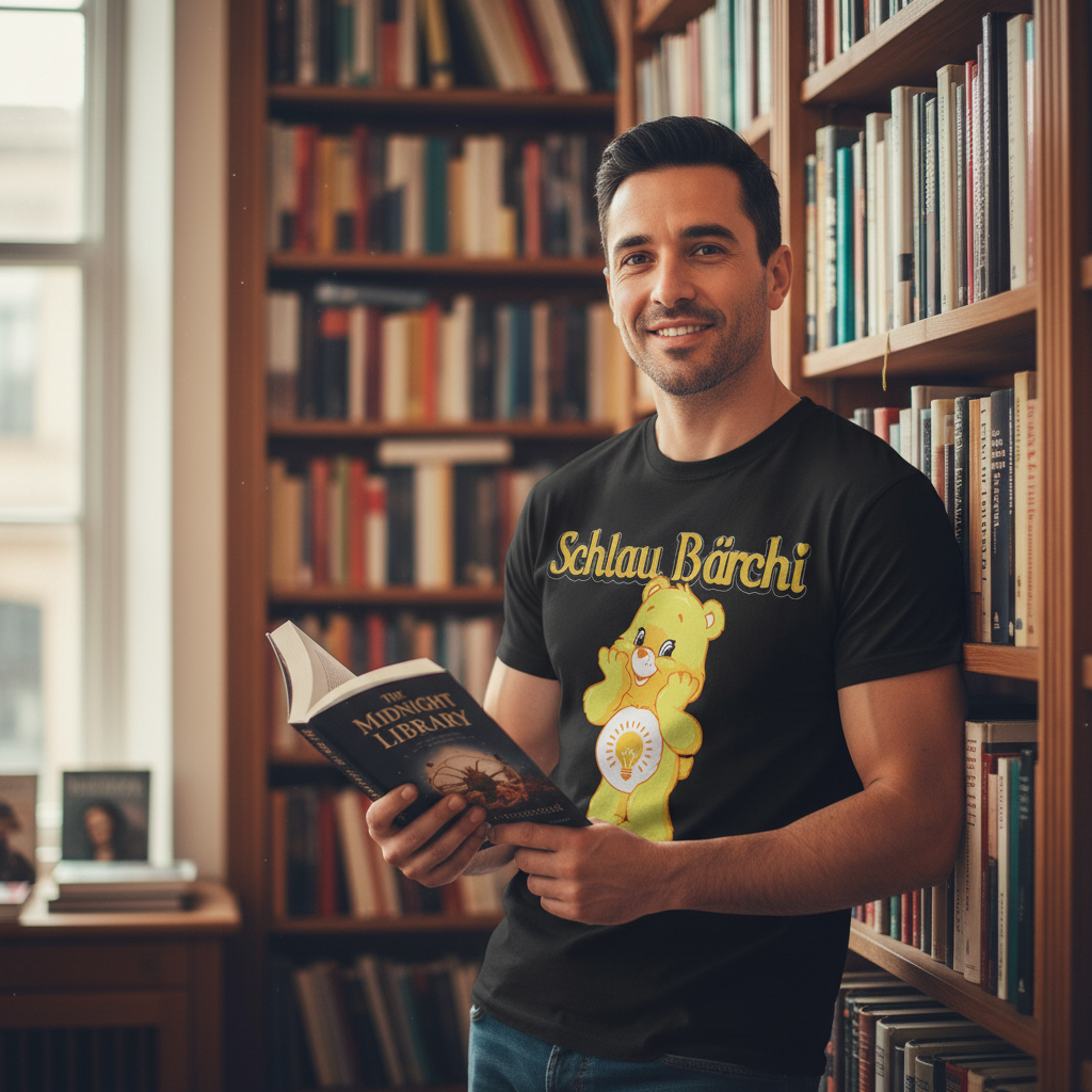 Schlau Bärchi - Glücksbärchi - Herren Shirt