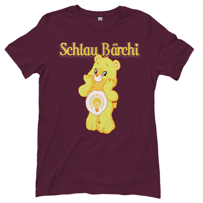 Schlau Bärchi - Glücksbärchi - Damenshirt Burgundy