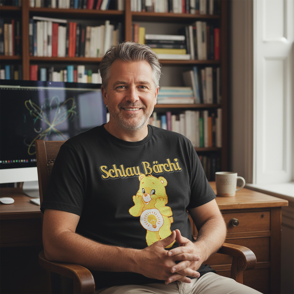 Schlau Bärchi - Glücksbärchi - Herren Shirt