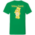 Schlau Bärchi - Glücksbärchi - Herren V-Neck Shirt Kelly Green