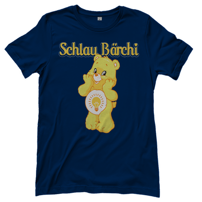 Schlau Bärchi - Glücksbärchi - Damenshirt Navy