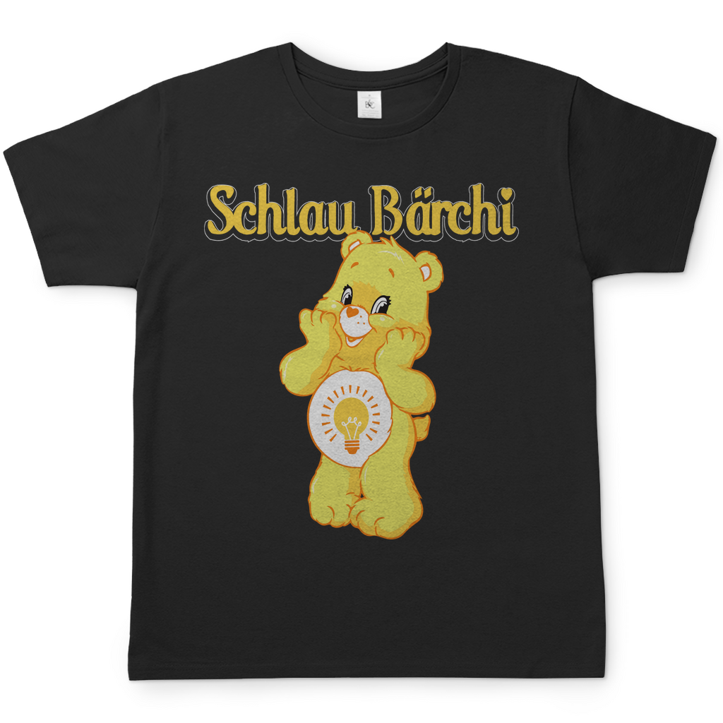 Schlau Bärchi - Glücksbärchi - Herren Shirt Black