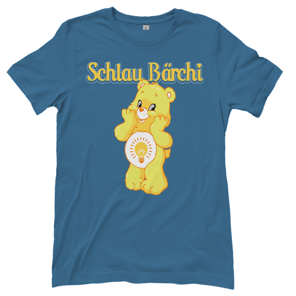 Schlau Bärchi - Glücksbärchi - Damenshirt Stone Blue