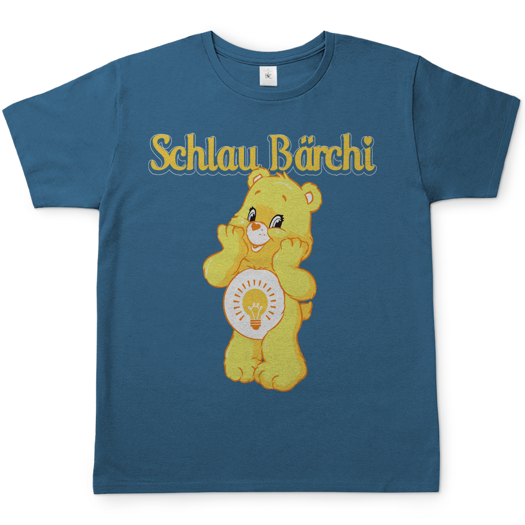 Schlau Bärchi - Glücksbärchi - Herren Shirt Stone Blue