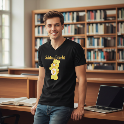Schlau Bärchi - Glücksbärchi - Herren V-Neck Shirt