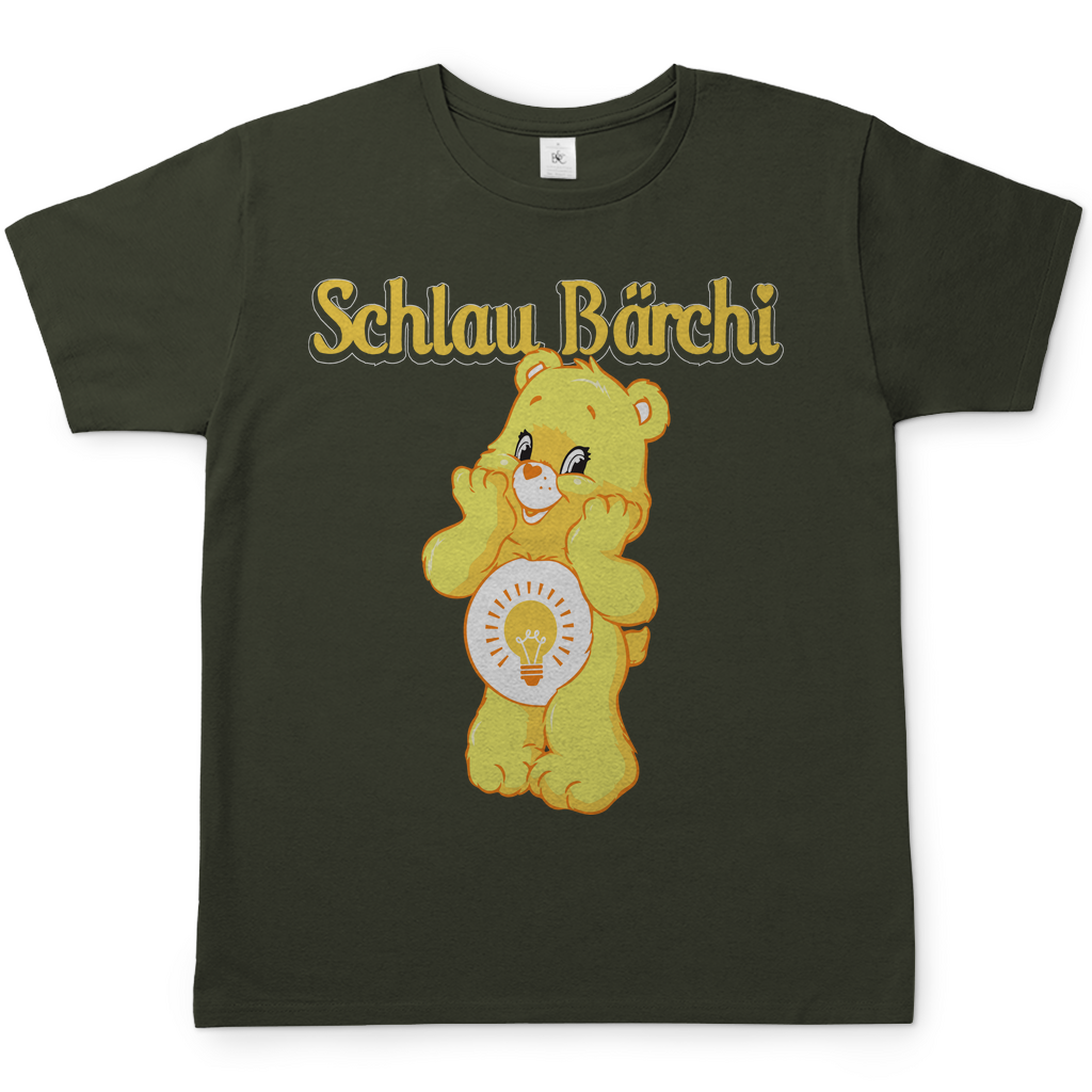 Schlau Bärchi - Glücksbärchi - Herren Shirt Urban Khaki