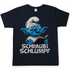 Schlaubi Schlumpf Grafik - Herren Shirt Navy