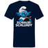 Schlaubi Schlumpf Grafik - Herren V-Neck Shirt Navy