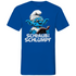 Schlaubi Schlumpf Grafik - Herren V-Neck Shirt Royal Blue