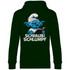 Schlaubi Schlumpf Grafik - Unisex Hoodie Forest Green