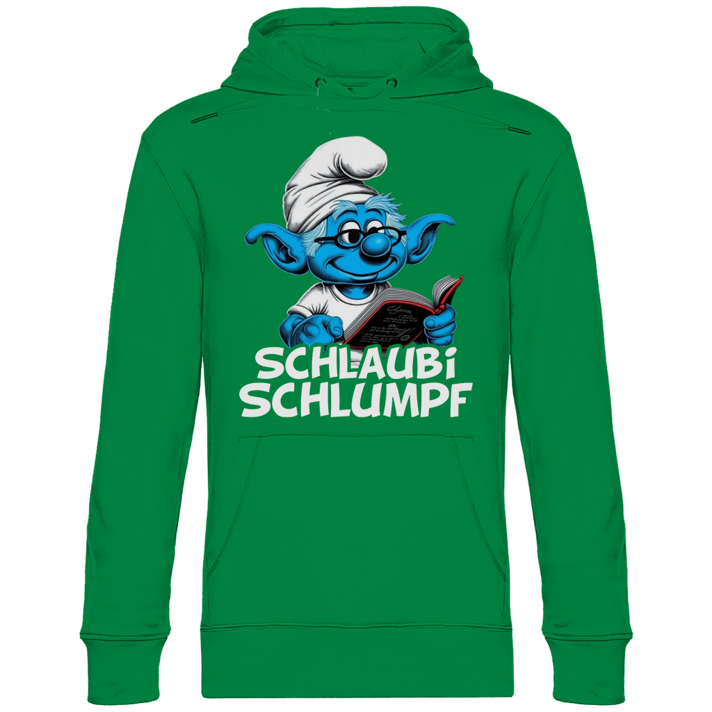 Schlaubi Schlumpf Grafik - Unisex Hoodie Kelly Green