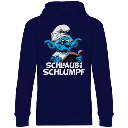 Schlaubi Schlumpf Grafik - Unisex Hoodie Navy Blue