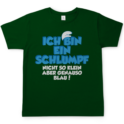 Ich bin ein Schlumpf nicht so klein aber genauso blau - Herren Shirt Bottle Green