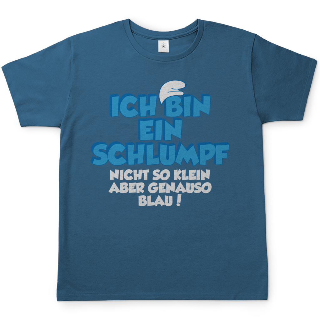 Ich bin ein Schlumpf nicht so klein aber genauso blau - Herren Shirt Stone Blue