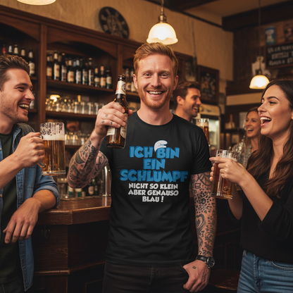 Ich bin ein Schlumpf nicht so klein aber genauso blau - Herren Shirt