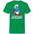 Schnäpschen Schlumpf Grafik - Herren V-Neck Shirt Kelly Green
