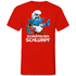 Schnäpschen Schlumpf Grafik - Herren V-Neck Shirt Red