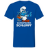 Schnäpschen Schlumpf Grafik - Herren V-Neck Shirt Royal Blue