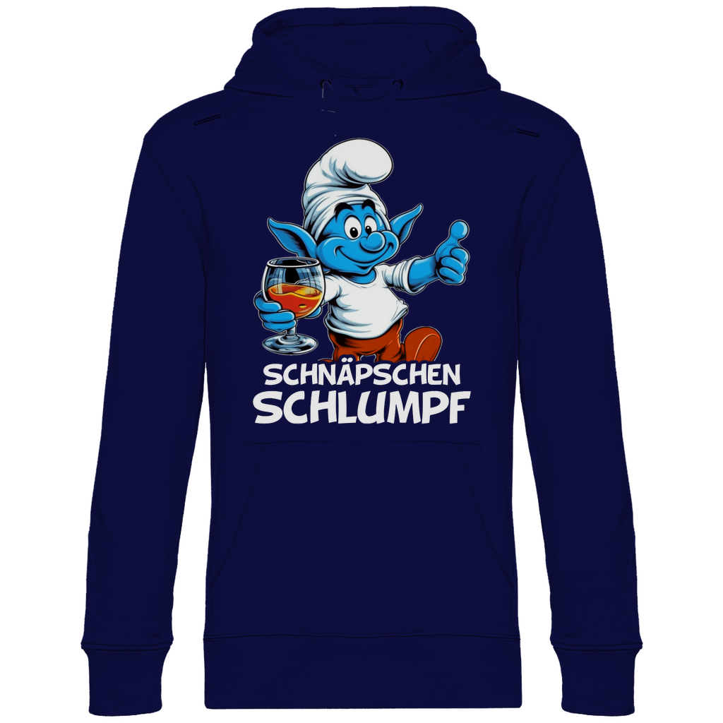 Schnäpschen Schlumpf Grafik - Unisex Hoodie Navy Blue