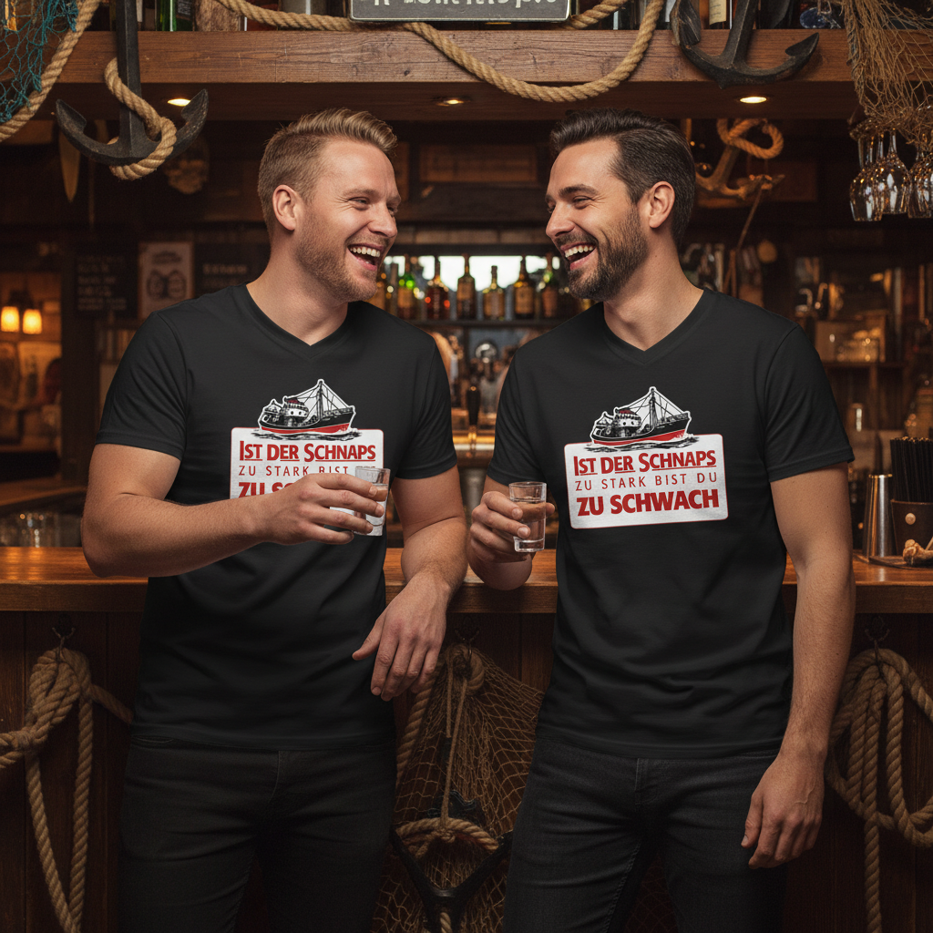 Ist der Schnaps zu stark bist du zu schwach - Herren V-Neck Shirt