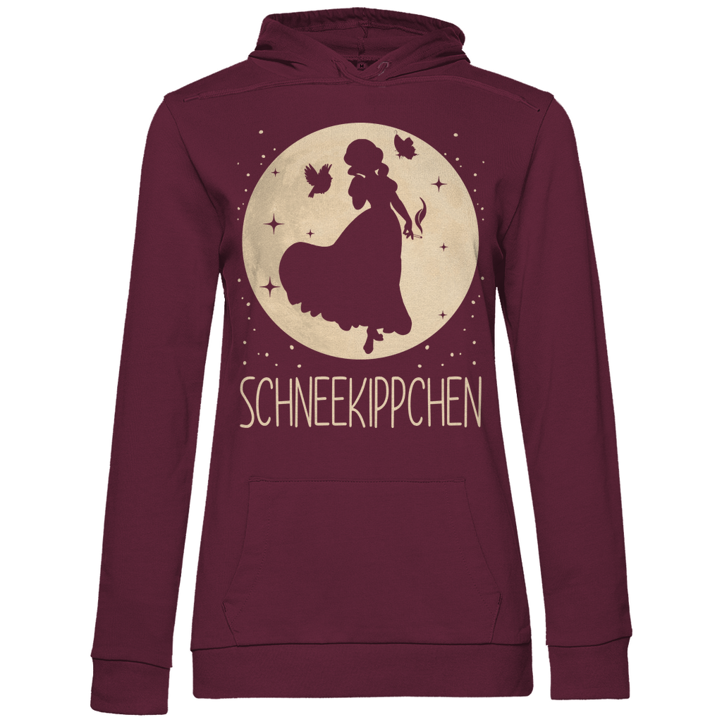 Mond Prinzessin - Schneekippchen - Damen Hoodie Wine