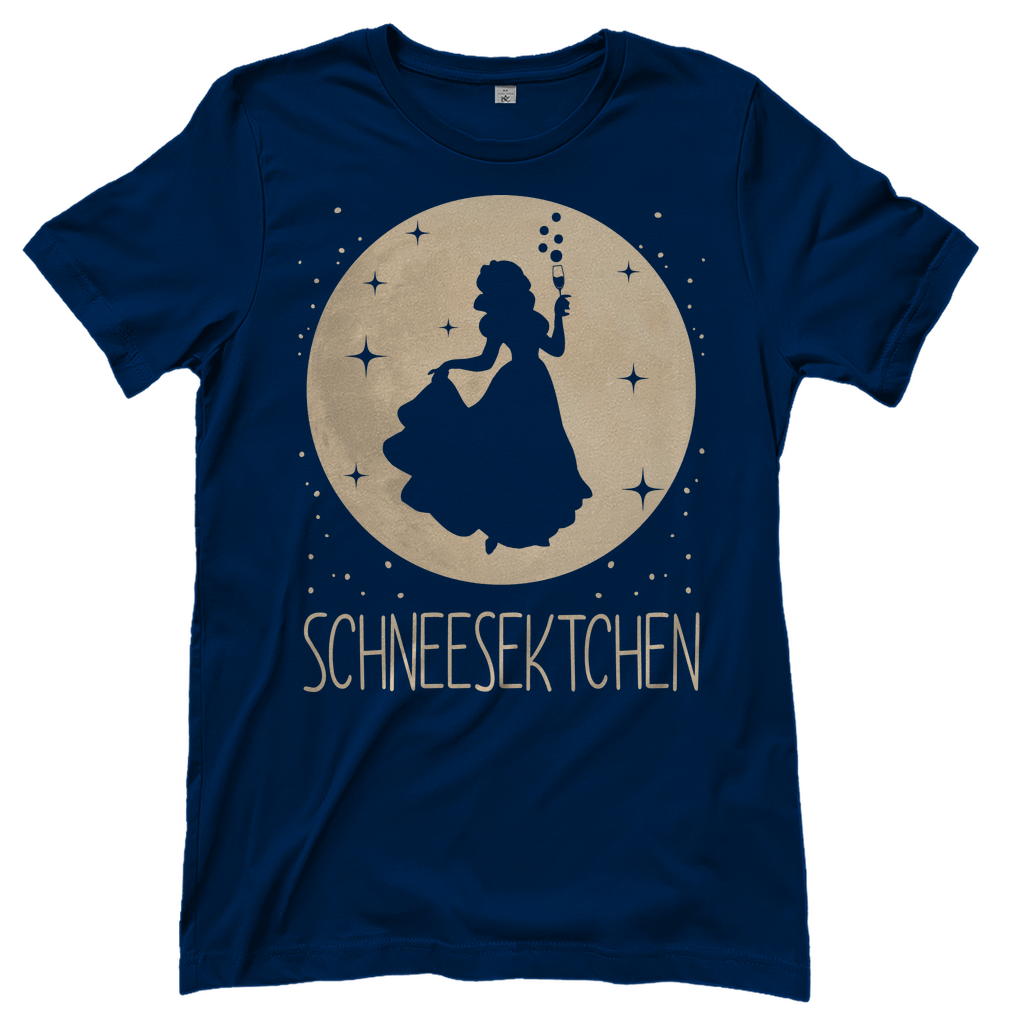 Mond Prinzessin - Schneesektchen - Damenshirt Navy