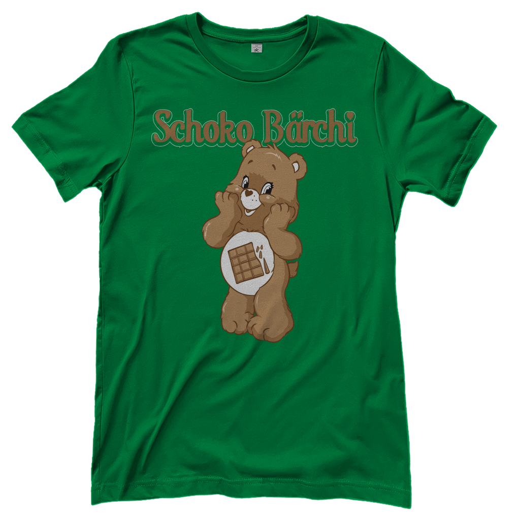 Schoko Bärchi - Glücksbärchi - Damenshirt Kelly Green