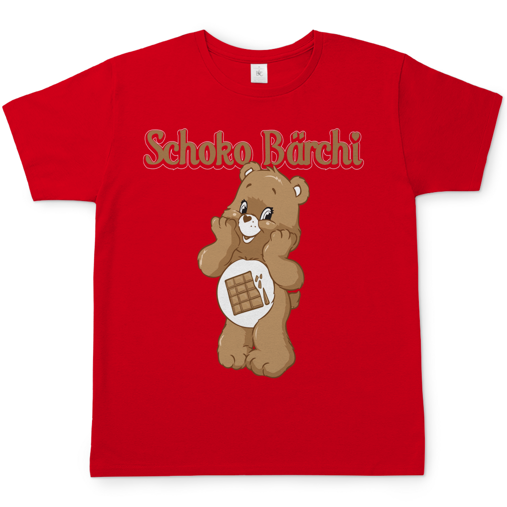 Schoko Bärchi - Glücksbärchi - Herren Shirt Red
