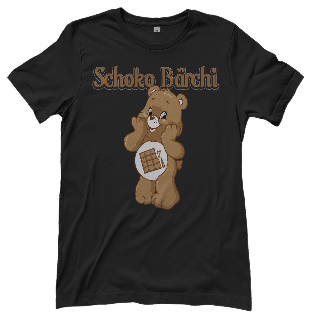 Schoko Bärchi - Glücksbärchi - Damenshirt Black