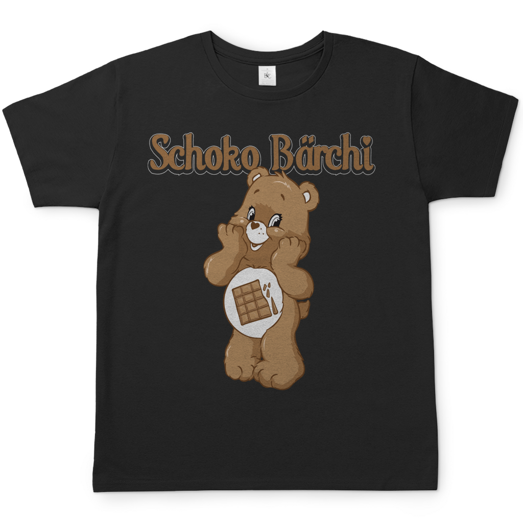 Schoko Bärchi - Glücksbärchi - Herren Shirt Black